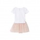Set bebe 2p Guess pentru fetita tricou si fusta cu paiete