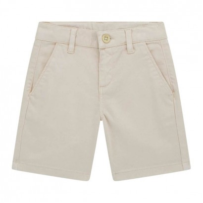Pantaloni scurti chino copii Guess pentru baiat cu aplicatie