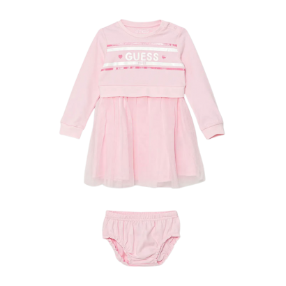 Rochita combinata bebe Guess cu chilotei si logo