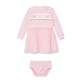 Rochita combinata bebe Guess cu chilotei si logo Rochita combinata bebe Guess cu chilotei si logo