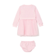 Rochita combinata bebe Guess cu chilotei si logo Rochita combinata bebe Guess cu chilotei si logo