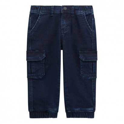 Pantaloni cargo din denim copii Guess pentru baiat