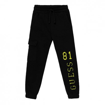 Pantaloni copii Guess pentru baiat cu logo si 81