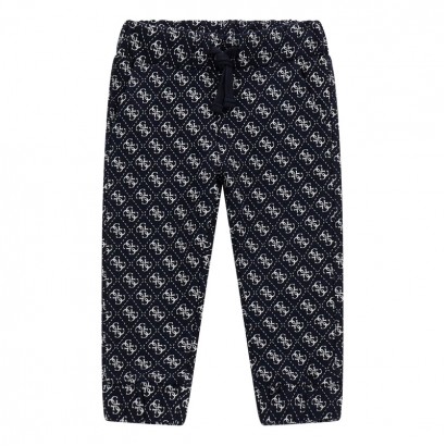 Pantaloni copii Guess pentru baiat cu logo brodat