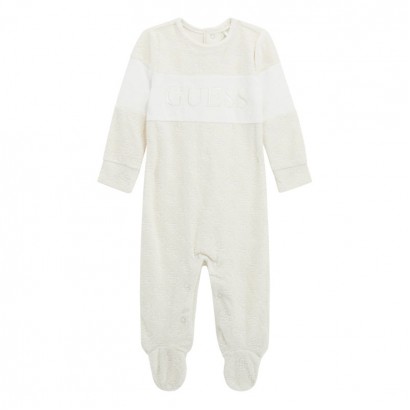 Salopeta bebelusi Guess unisex cu logo
