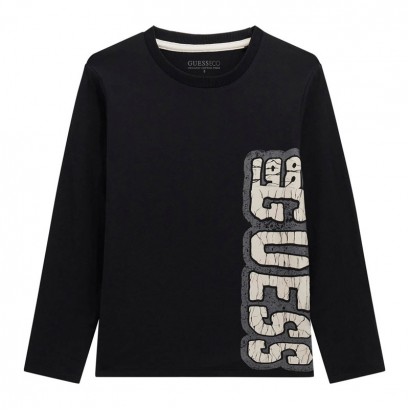 Bluza copii Guess pentru baiat cu logo inscriptie