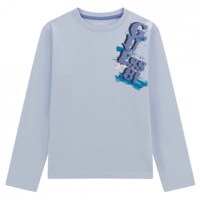 Bluza copii cu aplicatie inscriptie Guess pentru baiat