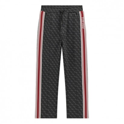 Pantaloni largi copii Guess pentru baiat cu banda laterala