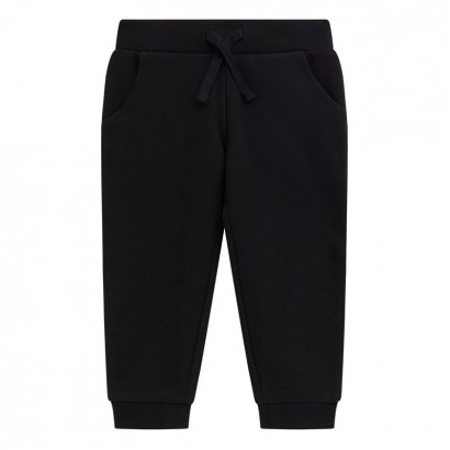 Pantaloni sport de copii Guess pentru baiat cu logo si cu sireturi