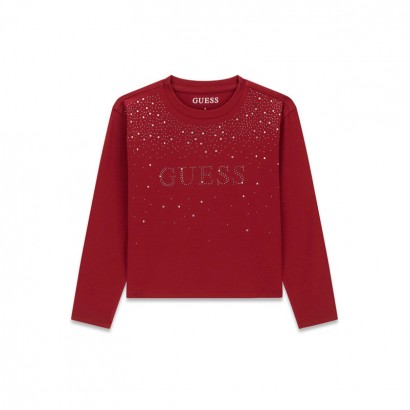 Bluza copii Guess pentru fata cu maneca lunga si pietricele