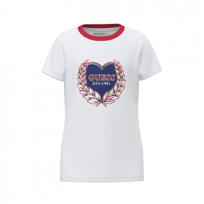 Tricou copii Guess pentru fata cu aplicatie frontala