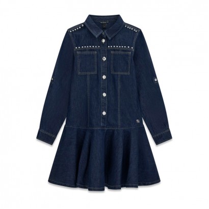 Rochita din denim copii Guess pentru fata cu pietricele