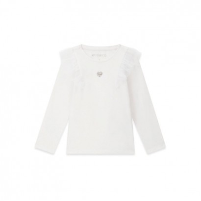 Bluza copii Guess pentru fata cu volanase si inima mica