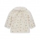 Geaca pufoasa copii Guess pentru fata cu guler si litere