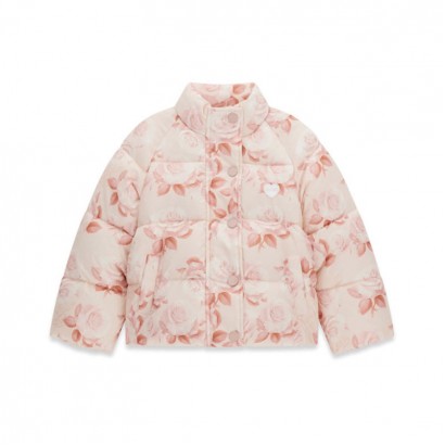 Geaca copii Guess pentru fata cu print floral si inima