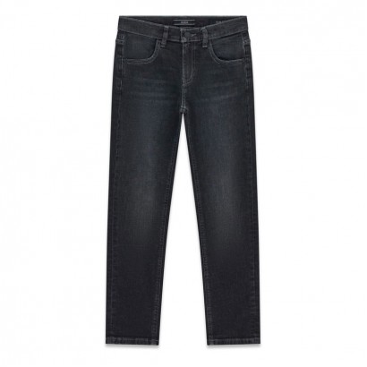 Pantaloni denim copii Guess pentru baiat cu logo