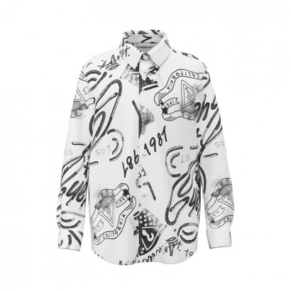 Camasa copii Guess pentru baiat cu print de efect