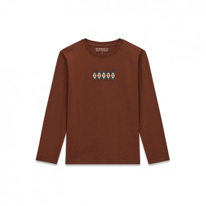 Bluza copii Guess pentru baiat cu maneca lunga si logo grafic