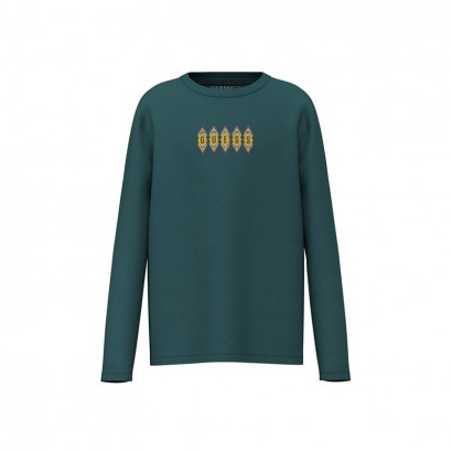 Bluza copii Guess pentru baiat cu maneca lunga si logo grafic