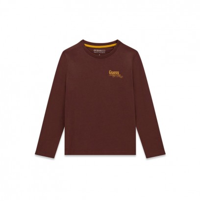 Bluza copii Guess pentru baiat cu maneca lunga cu logo la spate