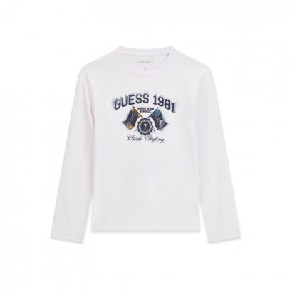 Bluza uni copii Guess pentru baiat cu maneci lungi