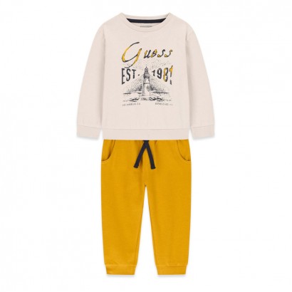 Set sport copii Guess pentru baiat cu print si inscriptie