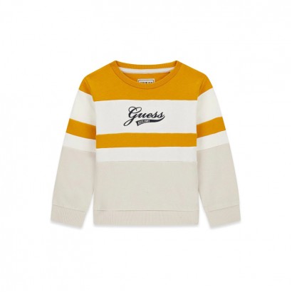 Bluza copii cu maneca lunga Guess pentru baiat cu inscriptie logo
