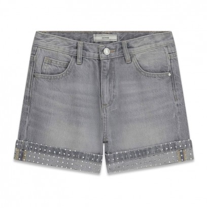 Pantaloni scurti copii Guess pentru fata cu tiv de efect