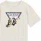 Tricou scurt copii Guess pentru fata cu logo si inscriptie Love