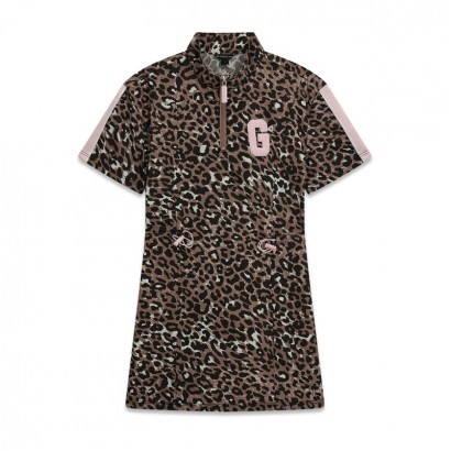 Rochita copii Guess cu leopard print