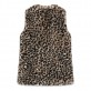 Vesta copii Guess pentru fata din blana ecologica cu leopard print