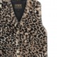 Vesta copii Guess pentru fata din blana ecologica cu leopard print
