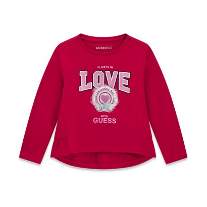 Bluza copii Guess pentru fata cu inscriptie Love
