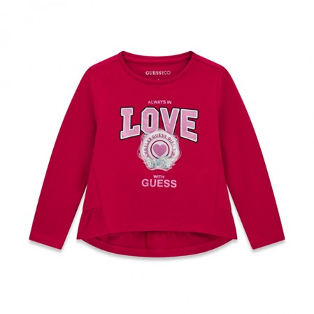 Bluza copii Guess pentru fata cu inscriptie Love