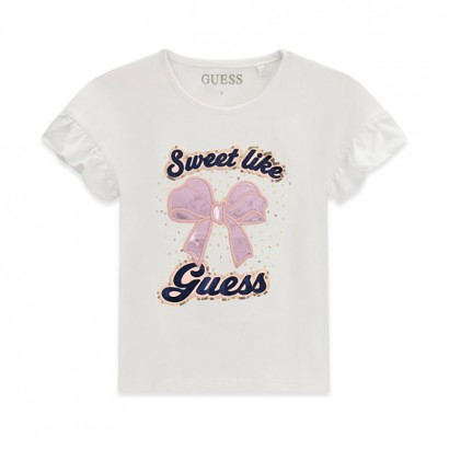 Tricou copii Guess pentru fata cu inscriptie Sweet like
