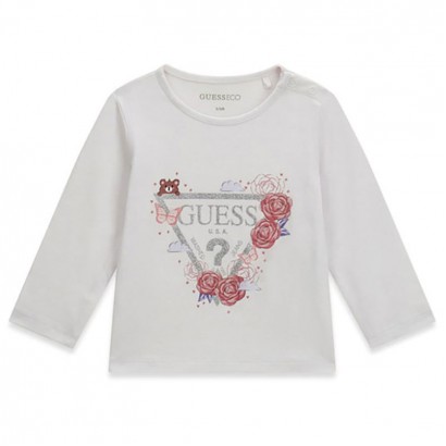 Bluza copii Guess pentru fata cu aplicatie si logo