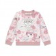 Bluza copii Guess pentru fata cu print de efect si logo