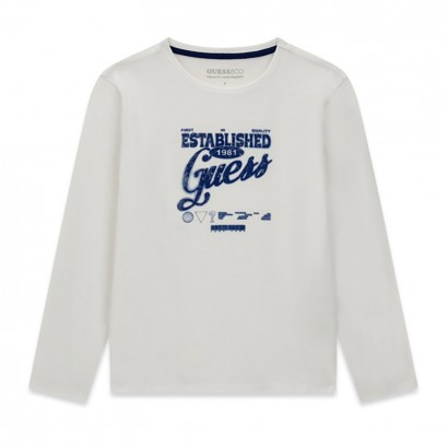 Bluza copii Guess pentru baiat cu inscriptie si logo