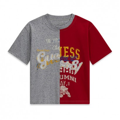 Tricou copii Guess pentru baiat cu logo si design de efect
