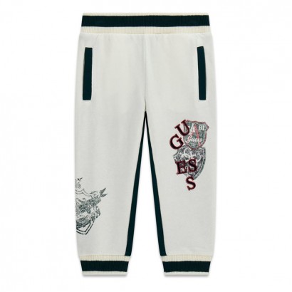Pantaloni sport copii Guess pentru baiat cu logo si design de efect