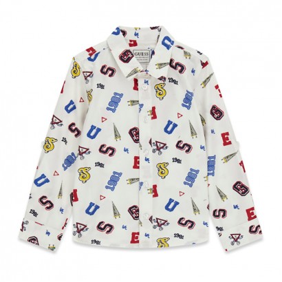 Camasa copii Guess pentru baiat cu print colorat