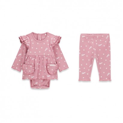 Set bebe Guess pentru fetita 2 piese cu volanase