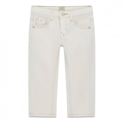 Pantaloni copii Guess pentru baiat cu logo cusut