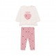 Set bebe cu maneca lunga Guess pentru fetita bluza si colanti