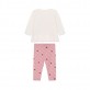 Set bebe cu maneca lunga Guess pentru fetita bluza si colanti
