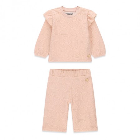 Set bebe Guess pentru fetita cu bluza sport si pantaloni