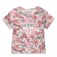 Set bebe Guess pentru fetita cu tricou floral si fusta