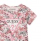 Set bebe Guess pentru fetita cu tricou floral si fusta