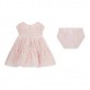 Set bebe Guess pentru fetita cu rochita cu buline si chilotei