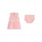 Set bebe Guess pentru fetita cu rochita si chilotei cu emblema logo